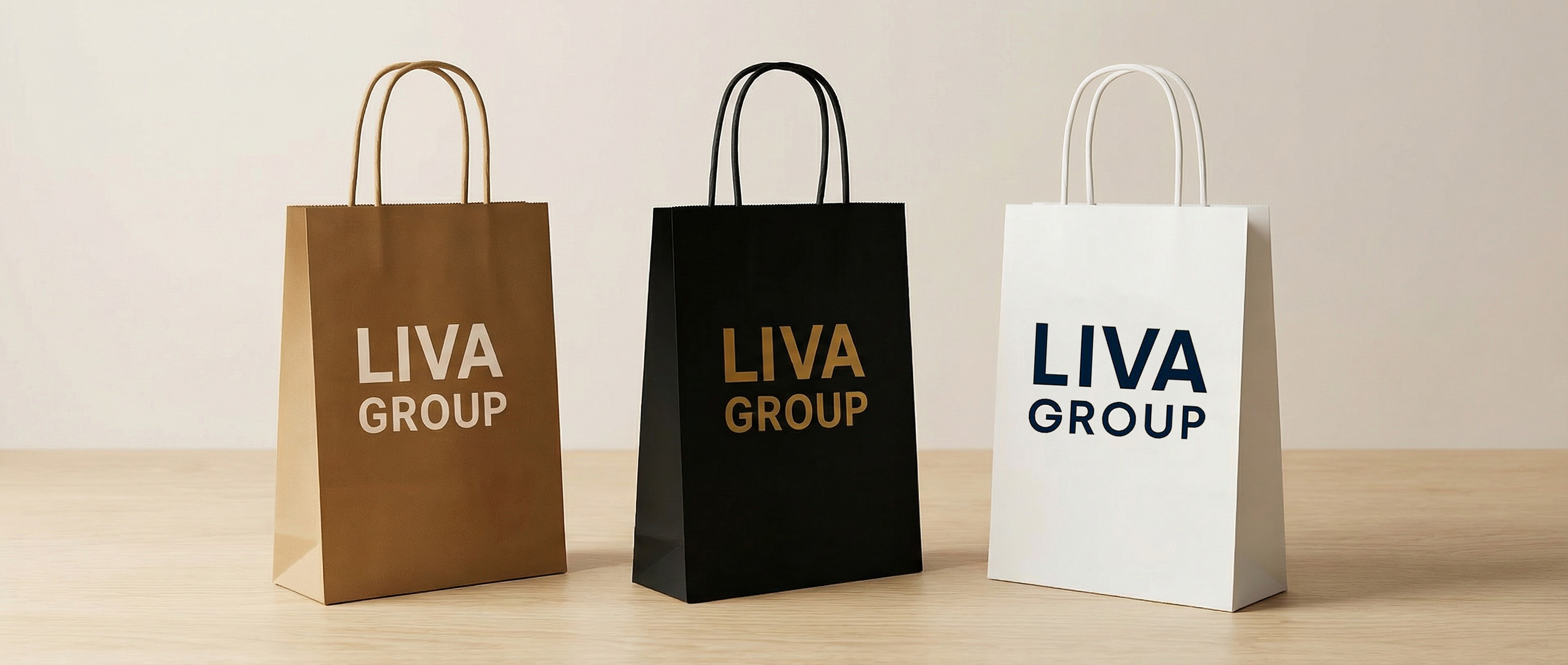 Baskılı Kraft Çanta - Baskılı Poşetcim